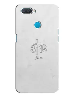 Чехол для OPPO A12 с картинкой «Иоанна 3:16 Крест»