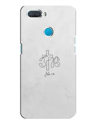 Чехол для OPPO A12 с картинкой «Иоанна 3:16 Крест»