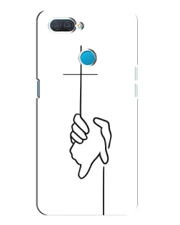 Чехол для OPPO A12 с картинкой «Рука держит»