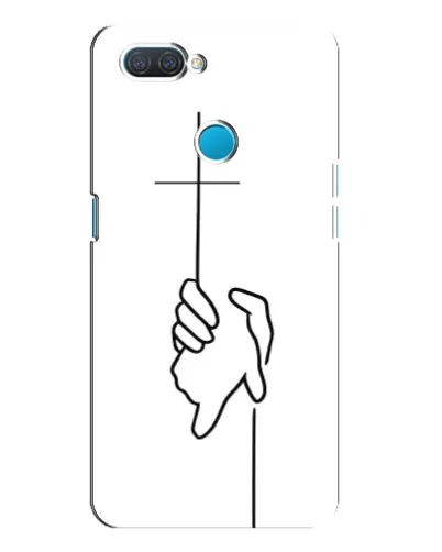 Чехол для OPPO A12 с картинкой «Рука держит»