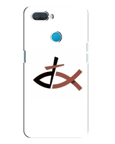 Чехол для OPPO A12 с картинкой «Рыба и крест»