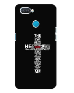 Чехол для OPPO A12 с картинкой «Текстовый крест»