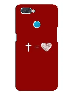 Чехол для OPPO A12 с картинкой «Уравнение любви»