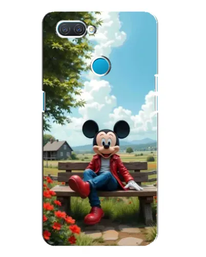 Чехол для OPPO A12 с картинкой «Микки на скамейке» Чехол для OPPO A12 с картинкой «Микки на скамейке»