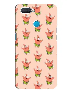 Чехол для OPPO A12 с картинкой «Патрик Стар паттерн»