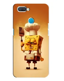 Чехол для OPPO A12 с картинкой «Губка Боб повар»