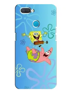 Чехол для OPPO A12 с картинкой «Спанч Боб и Патрик»