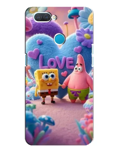 Чехол для OPPO A12 с картинкой «Губка Боб Патрик»