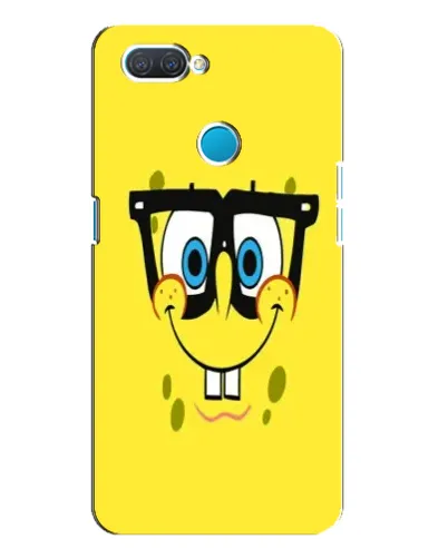 Чехол для OPPO A12 с картинкой «Минималистичный Спанч Боб» Чехол для OPPO A12 с картинкой «Минималистичный Спанч Боб»
