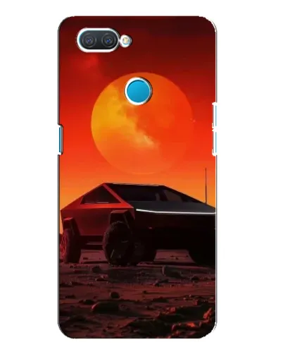 Чохол для OPPO A12 з картинкою «Cybertruck на Марсі»