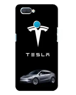 Чохол для OPPO A12 з картинкою «Tesla Model Y»