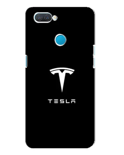 Чохол для OPPO A12 з картинкою «Tesla White Logo»