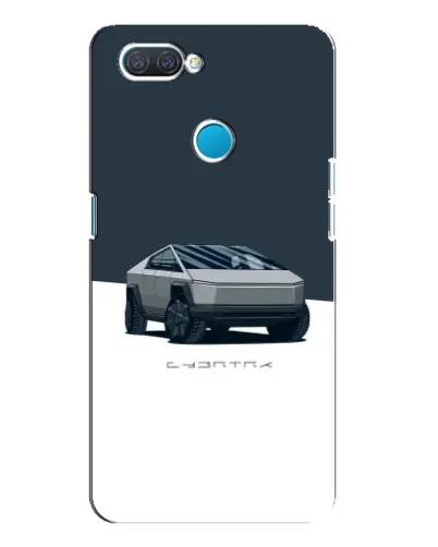 Чохол для OPPO A12 з картинкою «Сріблястий Cybertruck Tesla»