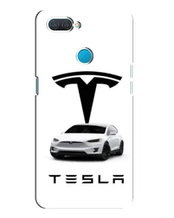 Чохол для OPPO A12 з картинкою «Tesla White Style»