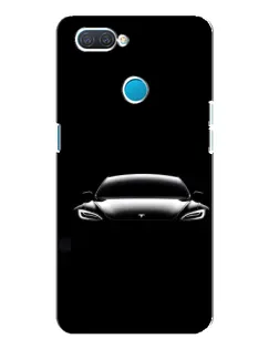 Чохол для OPPO A12 з картинкою «Фари Tesla Night»