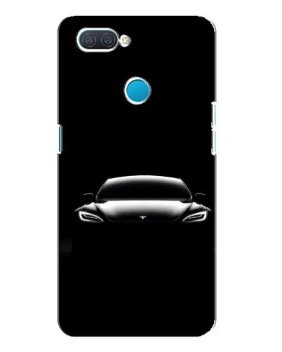 Чохол для OPPO A12 з картинкою «Фари Tesla Night»