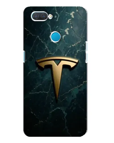 Чохол для OPPO A12 з картинкою «Мармурова Tesla Gold»