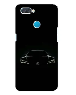 Чохол для OPPO A12 з картинкою «Mercedes — силует авто»