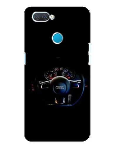 Чехол для OPPO A12 с картинкой «Салон Audi — руль»