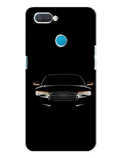 Чехол для OPPO A12 с картинкой «Audi — ночной контур»