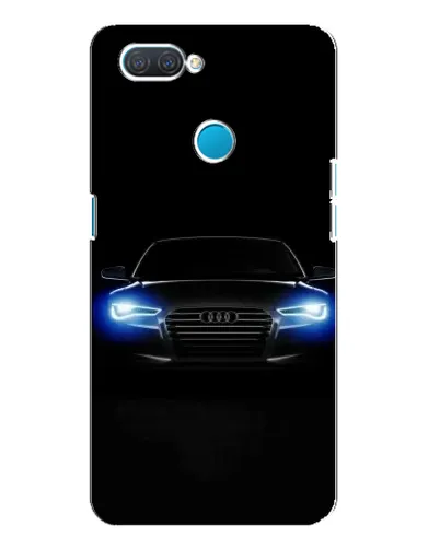 Чехол для OPPO A12 с картинкой «Audi в неоне»