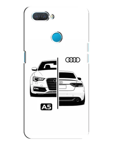 Чехол для OPPO A12 с картинкой «Audi — контрастный дизайн»
