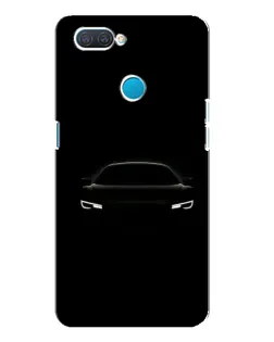 Чехол для OPPO A12 с картинкой «Взгляд Audi в темноте»