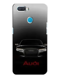 Чехол для OPPO A12 с картинкой «Audi — градиентный контур»