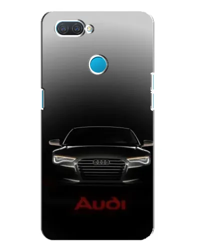 Чехол для OPPO A12 с картинкой «Audi — градиентный контур»