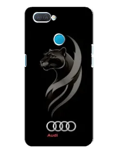 Чехол для OPPO A12 с картинкой «Графика — пантера и Audi»