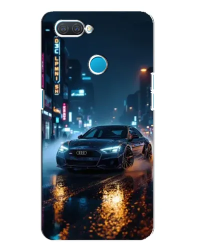 Чехол для OPPO A12 с картинкой «Ночной город и Audi»