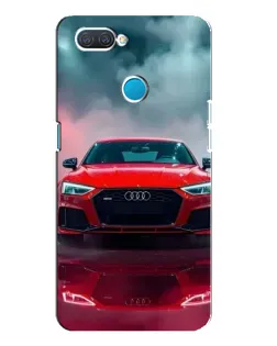 Чехол для OPPO A12 с картинкой «Audi RS — красный стиль»