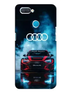 Чехол для OPPO A12 с картинкой «Audi Sport — неон»