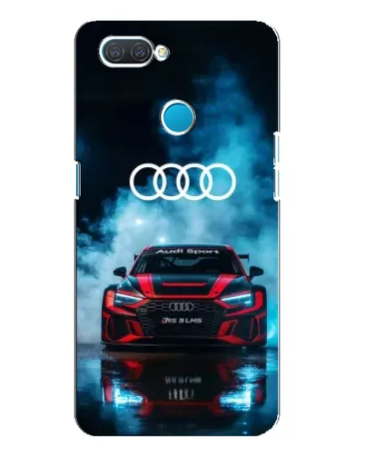 Чехол для OPPO A12 с картинкой «Audi Sport — неон»