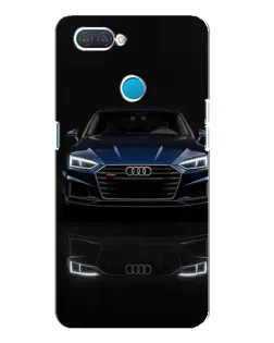 Чехол для OPPO A12 с картинкой «Audi — ночное отражение»