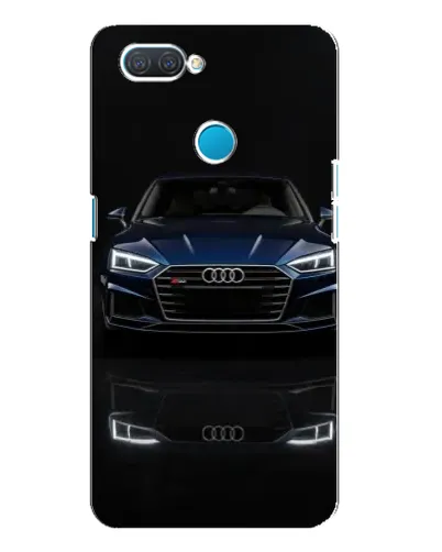 Чехол для OPPO A12 с картинкой «Audi — ночное отражение»