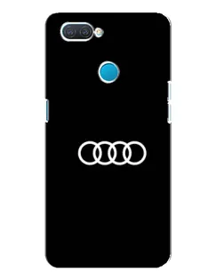 Чехол для OPPO A12 с картинкой «Audi White Logo»