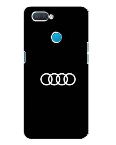 Чехол для OPPO A12 с картинкой «Audi White Logo»
