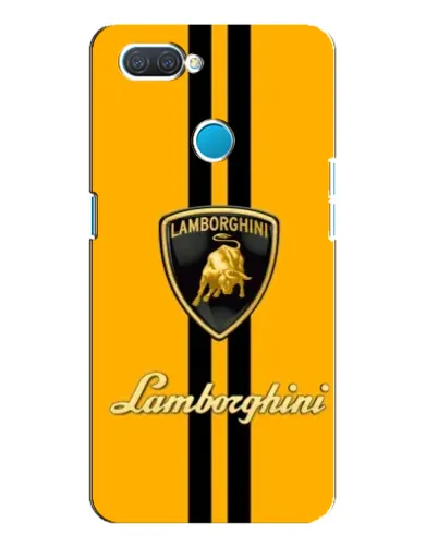 Чохол для OPPO A12 з картинкою «Lamborghini Stripe жовтий»
