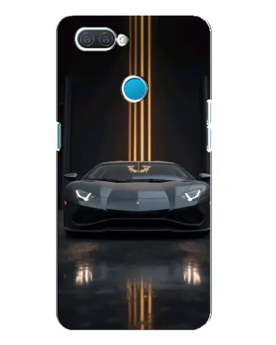 Чохол для OPPO A12 з картинкою «Lamborghini золоті лінії»