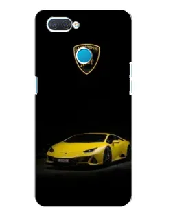 Чохол для OPPO A12 з картинкою «Lamborghini жовтий акцент»