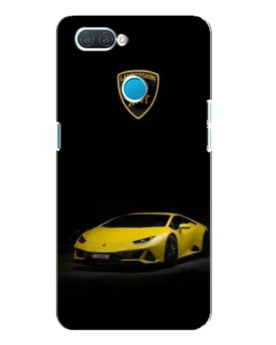 Чохол для OPPO A12 з картинкою «Lamborghini жовтий акцент»