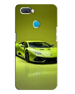 Чохол для OPPO A12 з картинкою «Салатовий Lamborghini Huracan»