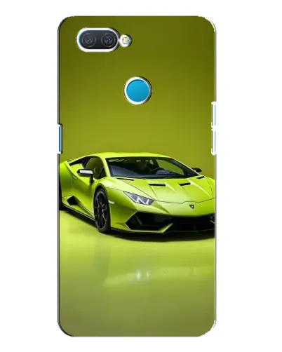 Чохол для OPPO A12 з картинкою «Салатовий Lamborghini Huracan»