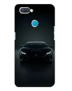 Чохол для OPPO A12 з картинкою «Чорний Lamborghini Aventador»