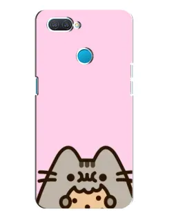 Чехол для OPPO A12 с картинкой «Pusheen и печенье»