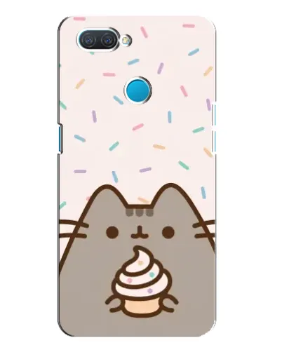 Чехол для OPPO A12 с картинкой «Пушин с кексом»