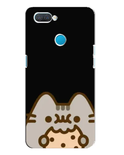 Чехол для OPPO A12 с картинкой «Пушин на черном»