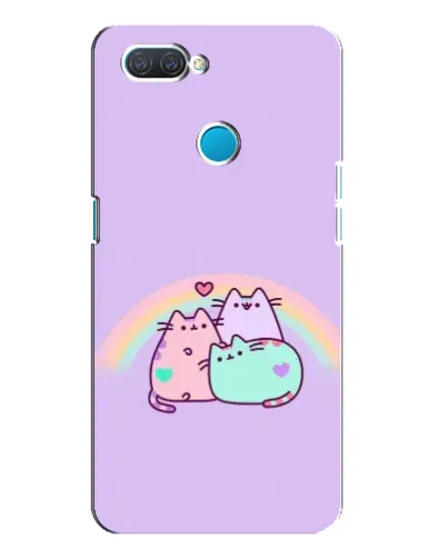 Чехол для OPPO A12 с картинкой «Радужные Пушины»