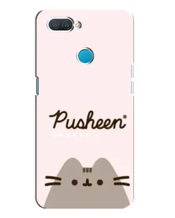 Чехол для OPPO A12 с картинкой «Pusheen логотип»
